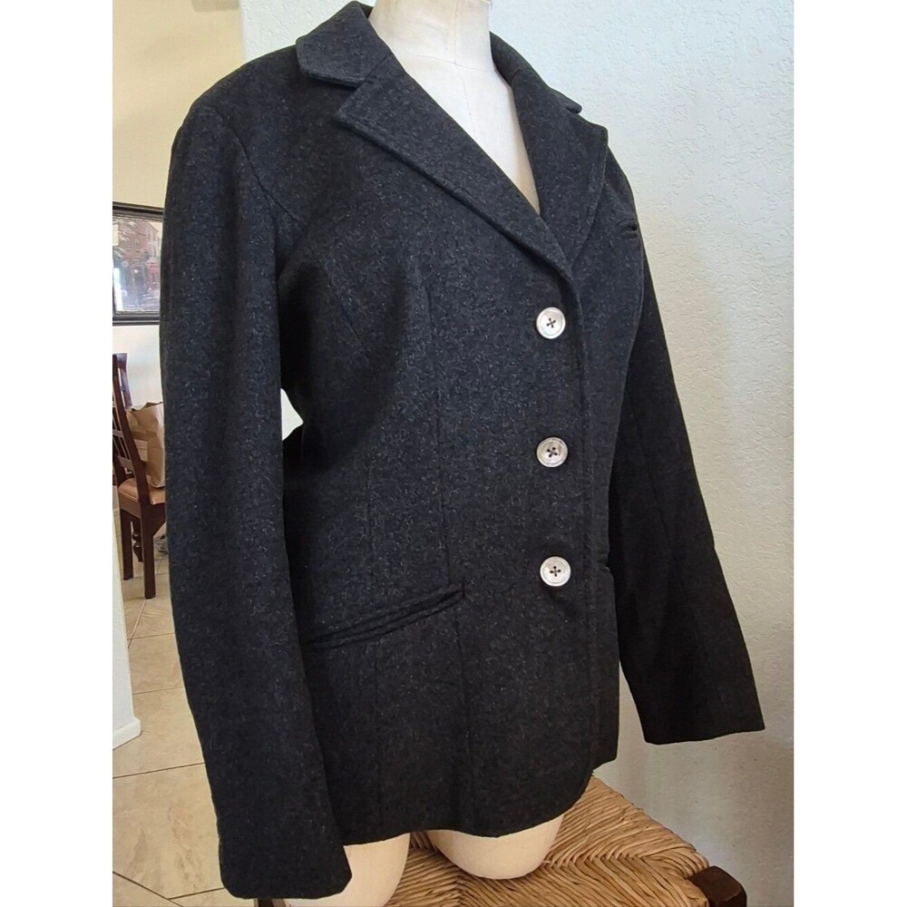 Eddie Bauer Vintage Wool & Angora Rabbit Hair blend  Button Up Jacket Sz XL